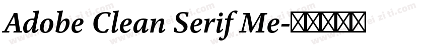 Adobe Clean Serif Me字体转换